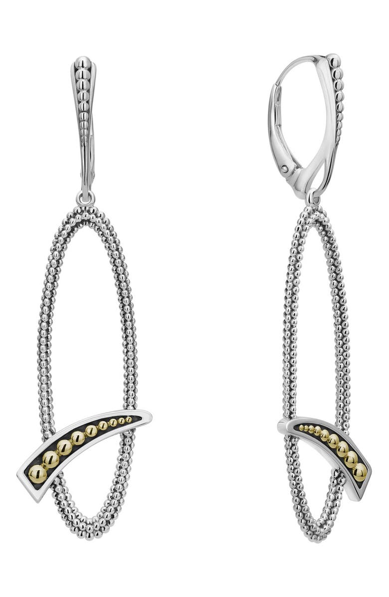 LAGOS Signature Caviar Oval Drop Earrings, Alternate, color, 