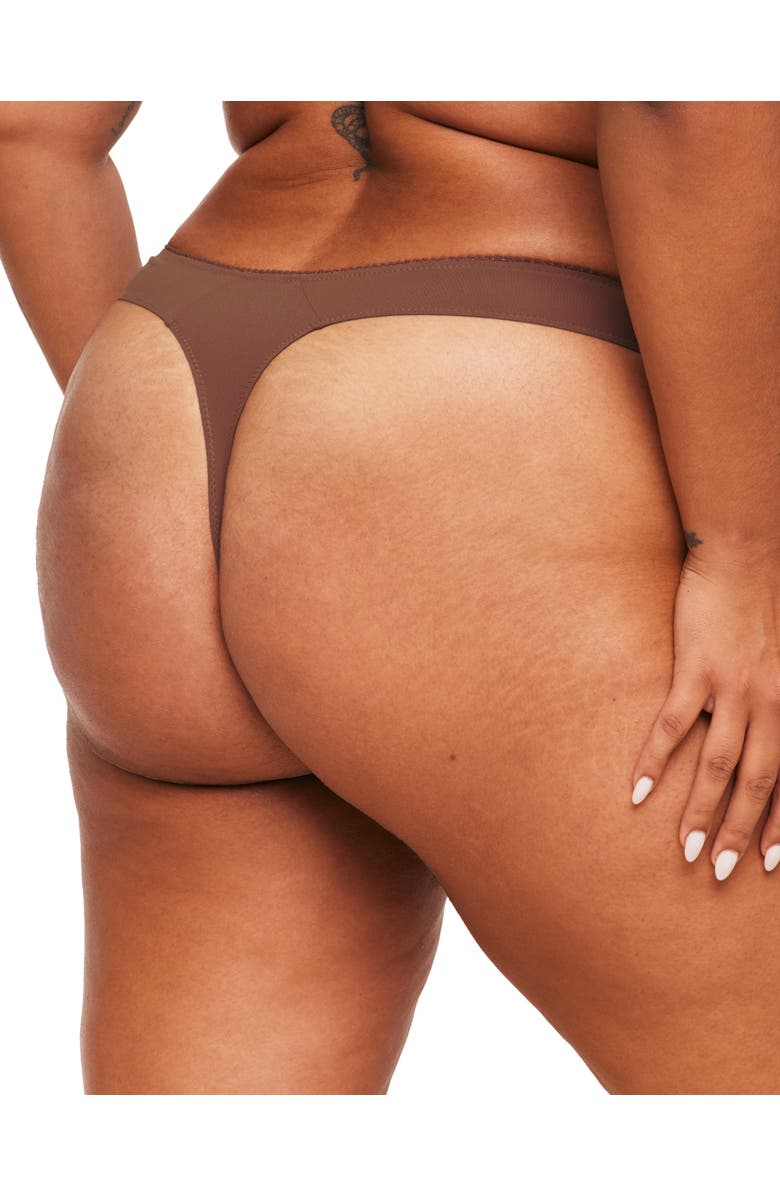 Adore Me Johanna Thong Panties, Alternate, color, Dark Brown