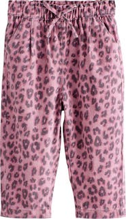 NEXT Kids' Leopard Print Drawstring Jeans