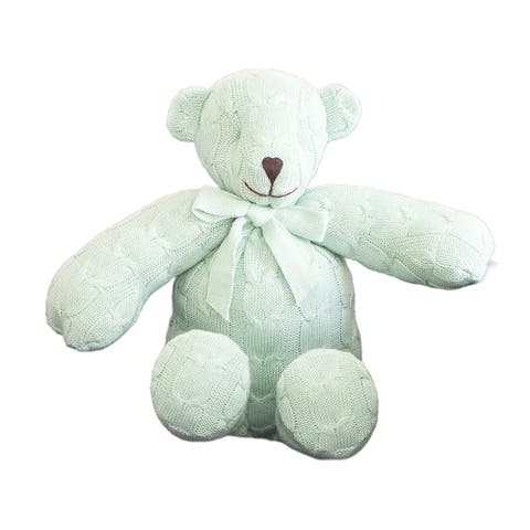 Plush Cable Knit Teddy Bear