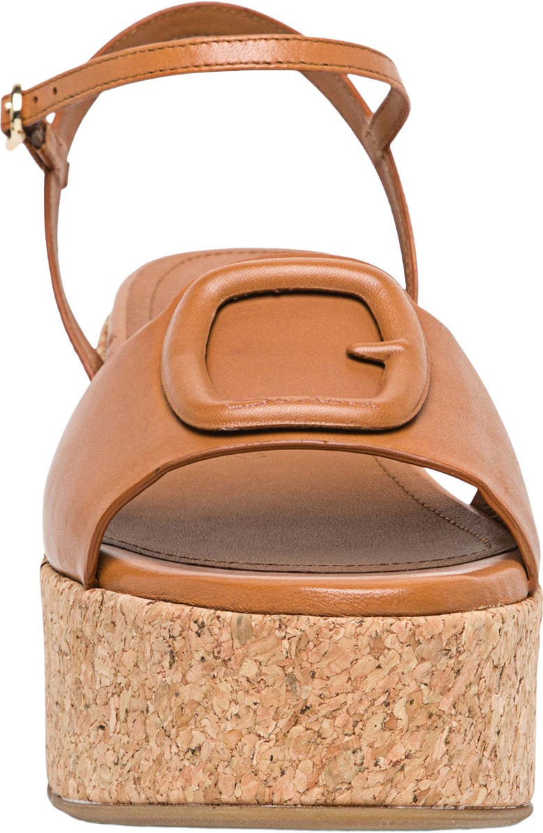 Santoni Women's wedge, Alternate, color, Light Brown