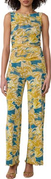 Diane von Furstenberg Cara Reversible Sleeveles Mesh Jumpsuit