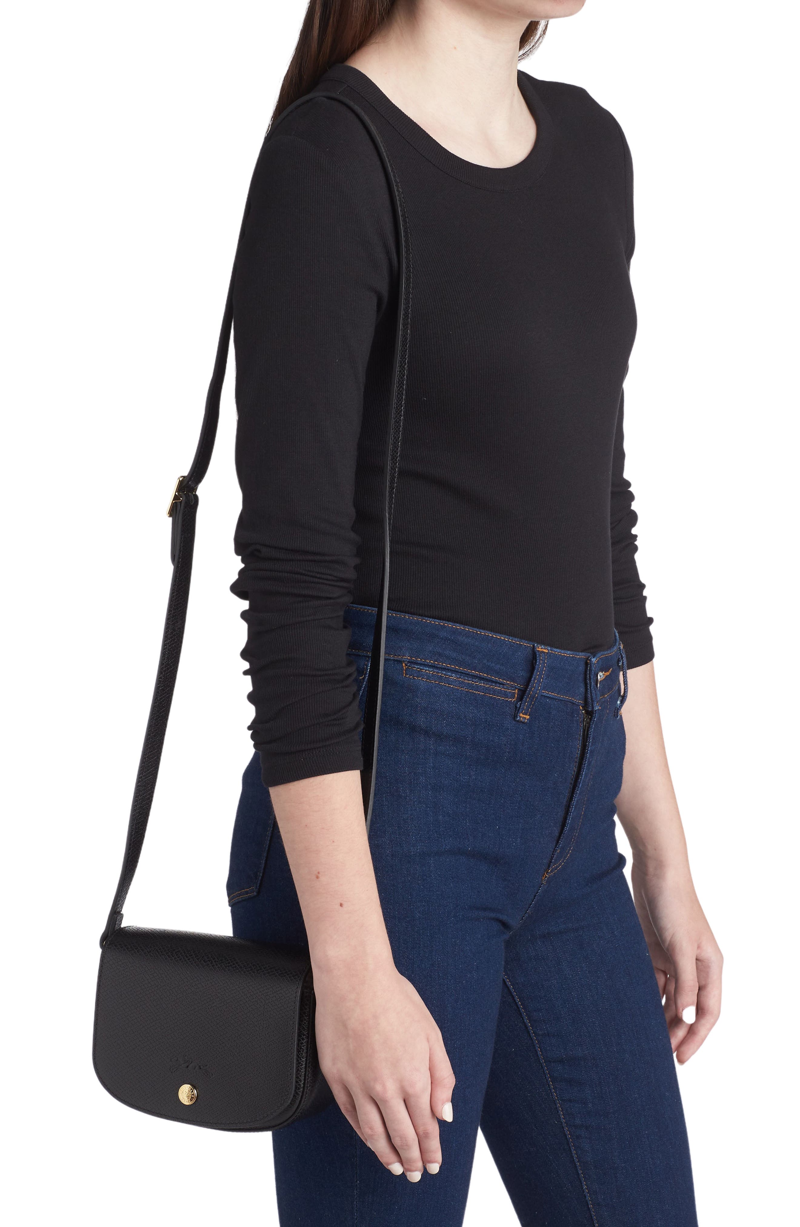 Longchamp Épure Small Leather Crossbody Bag, Alternate, color, 