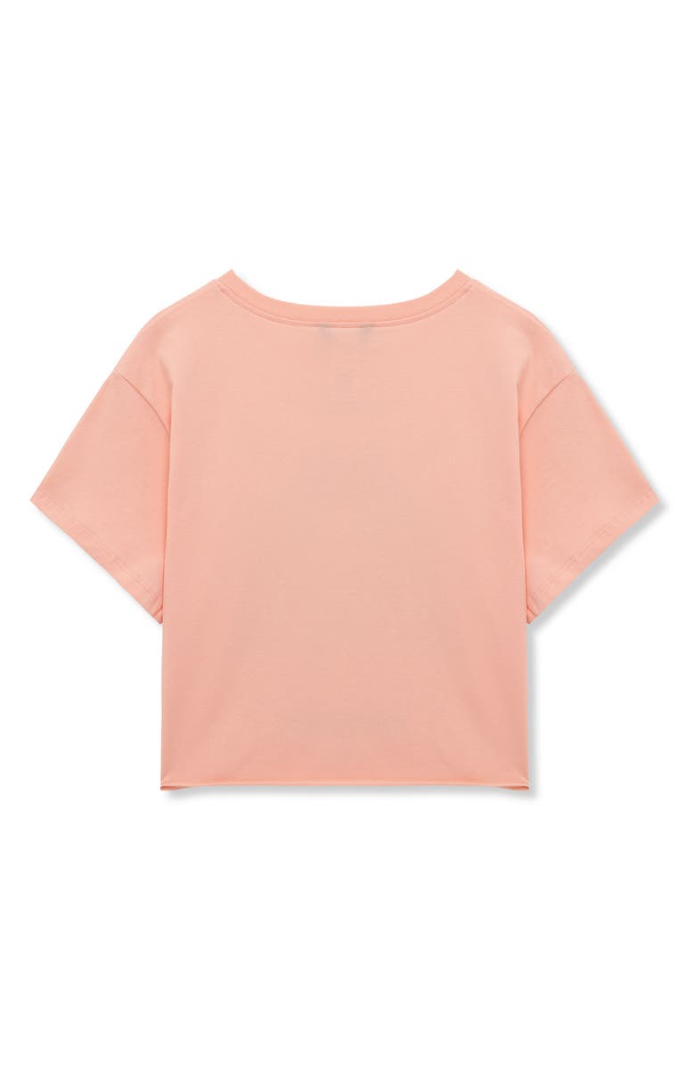 Truce Kids' Rock Star Embellished Cotton Graphic T-Shirt, Alternate, color, Peach