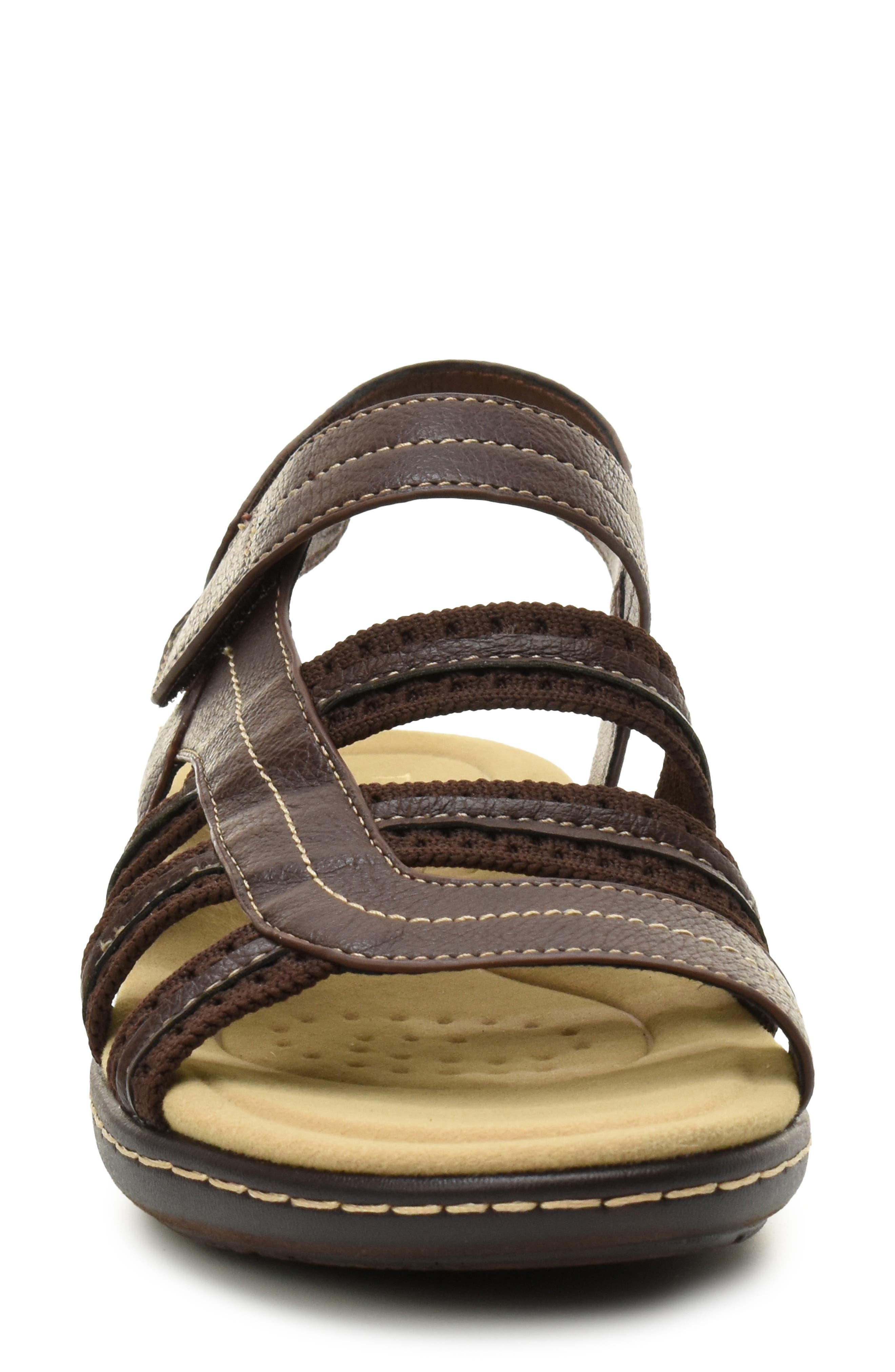 Taryn Rose Slingback Sandal, Alternate, color, Dark Brown