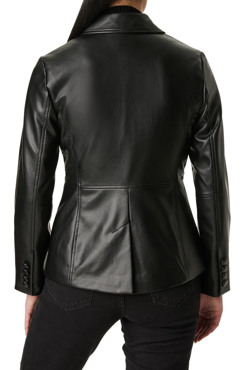 Sanctuary Faux Leather Blazer, Alternate, color,