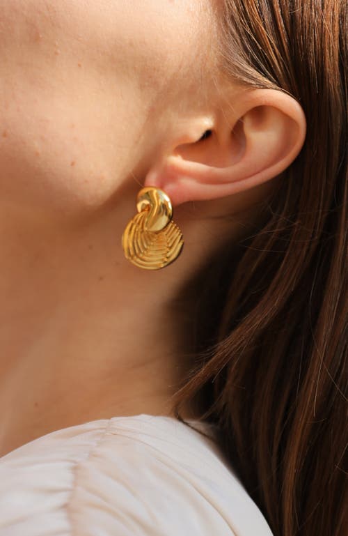 Rc Retro Chic Horus Wing Earrings In Gold