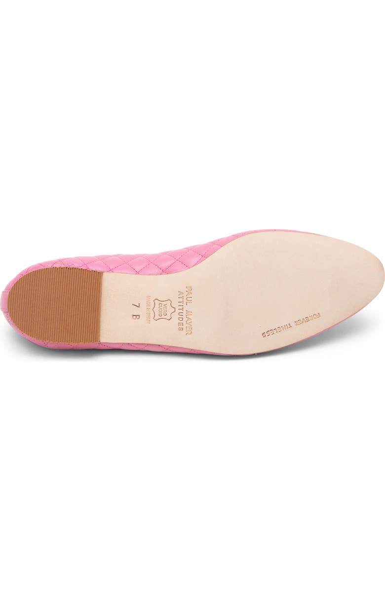 PAUL MAYER Lido Quilted Ballet Flat, Alternate, color, Pink