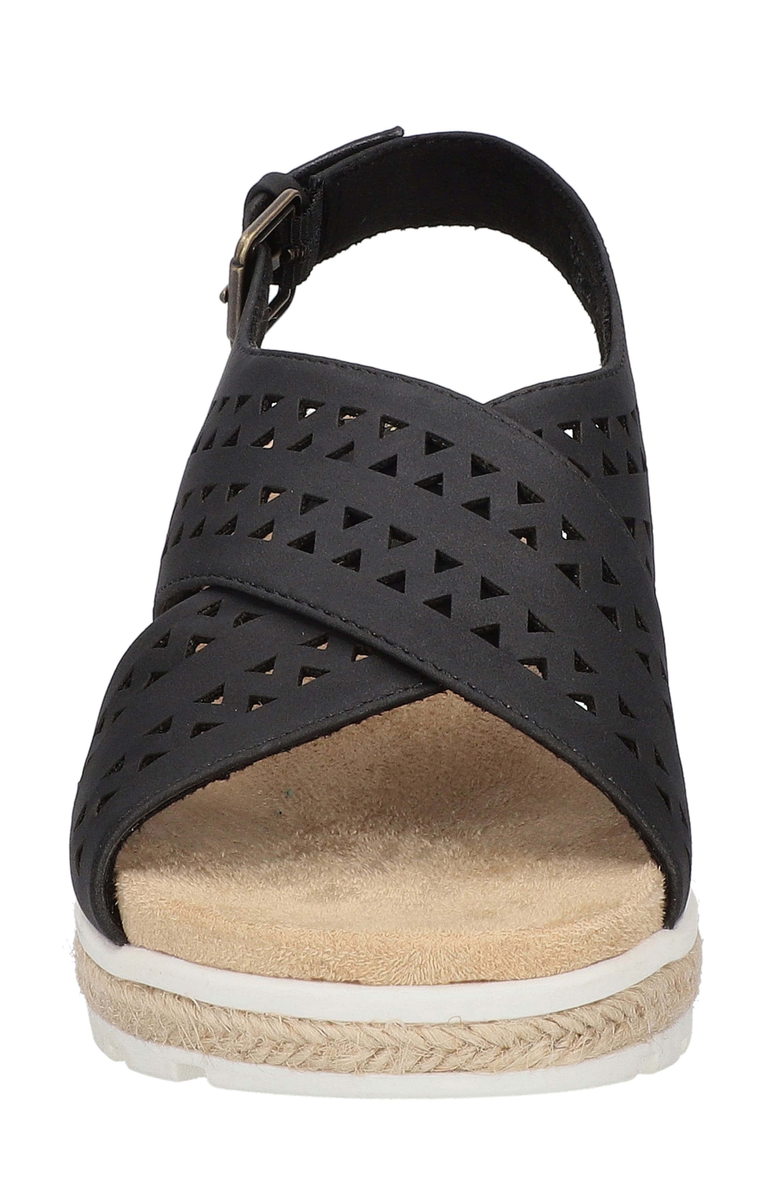Bella Vita Cosette Slingback Espadrille Sandal, Alternate, color, Black