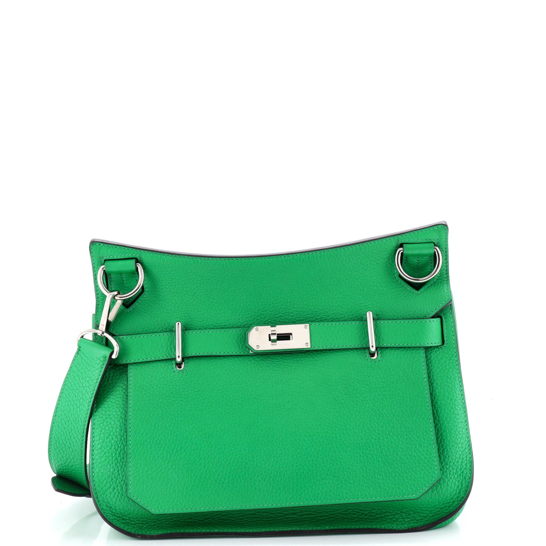 Pre-Owned Hermes Jypsiere Bag Clemence 31, Main, color, Green