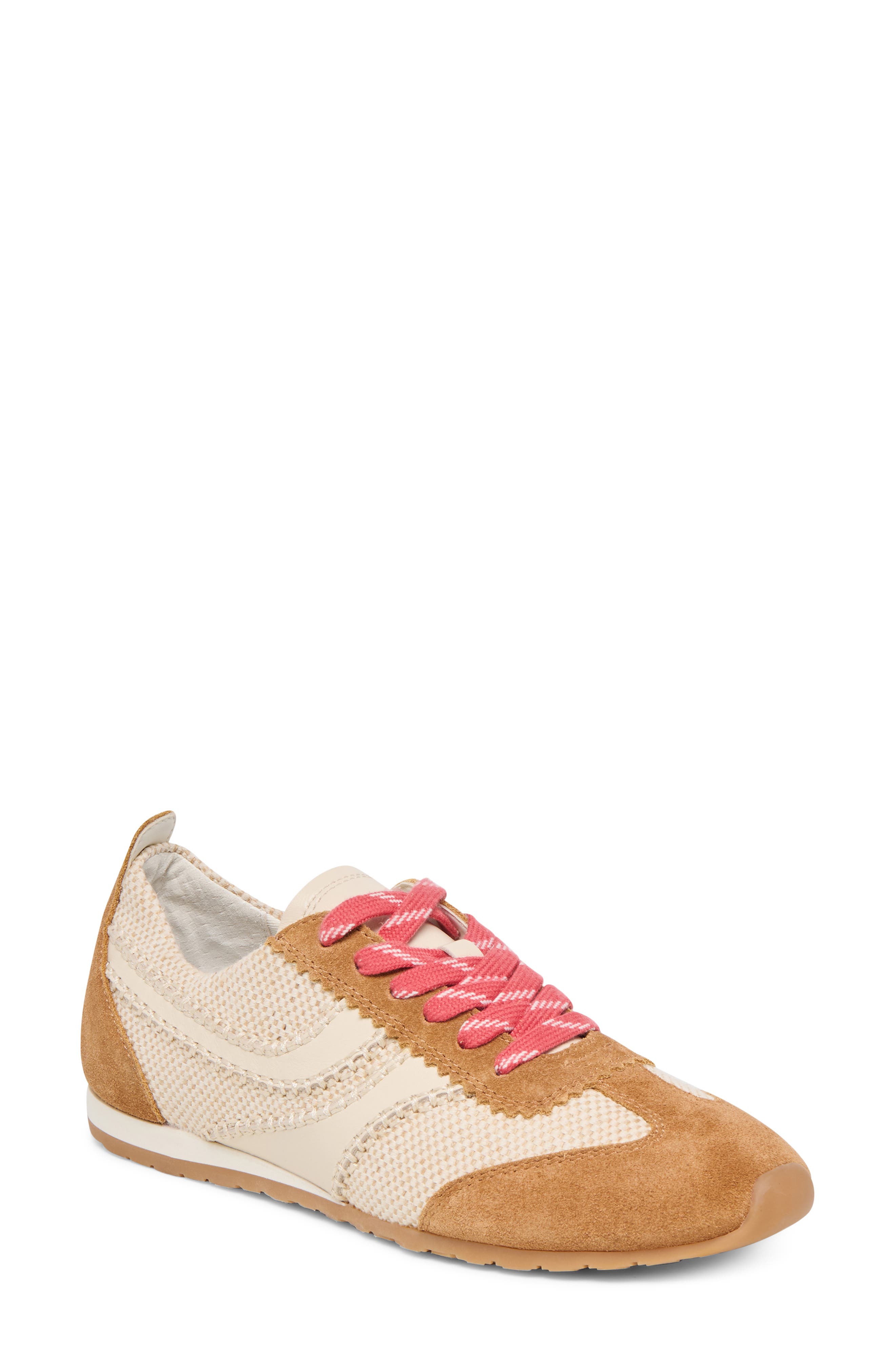 Dolce Vita Delaney Sneaker, Main, color, Brown Multi Raffia