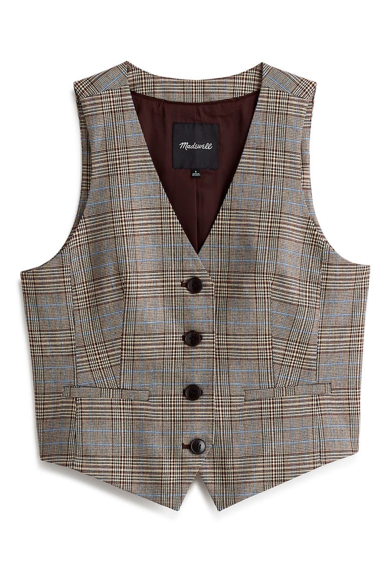 Glen Plaid Vest, Alternate, color, COOPER PLAID
