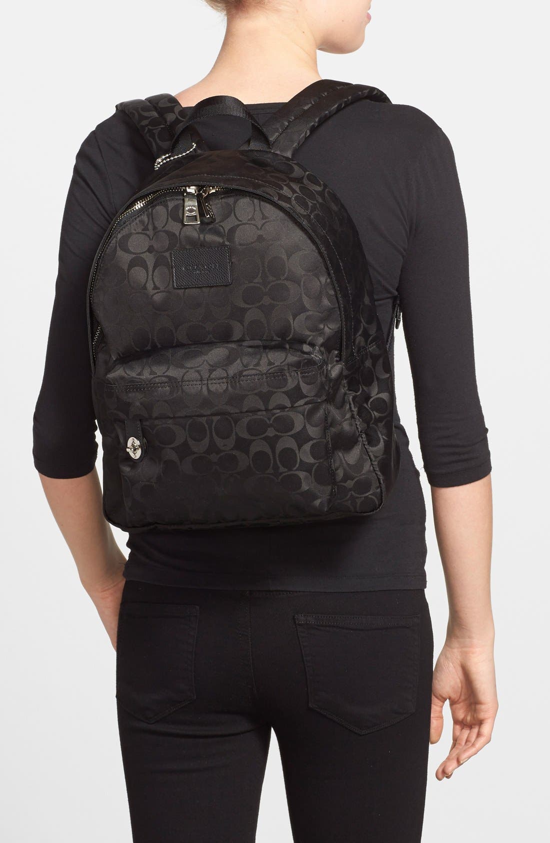 COACH 'Small Signature' Backpack, Alternate, color, 