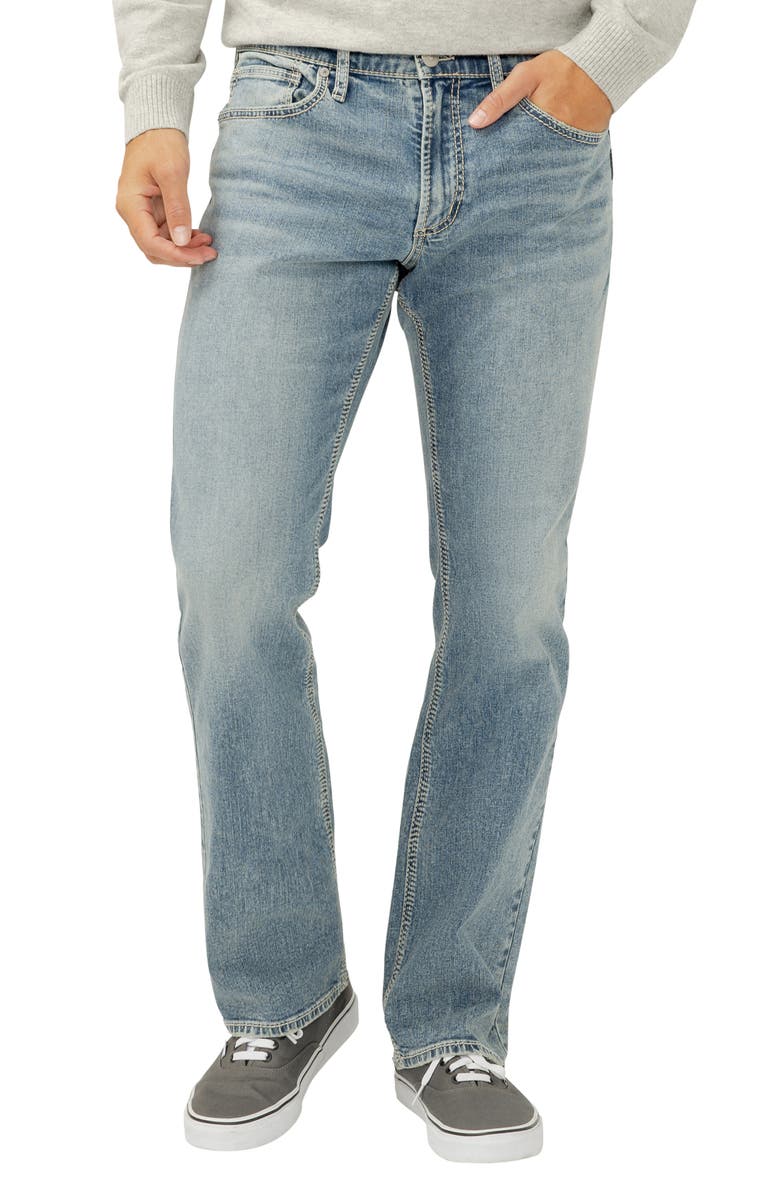 Silver Jeans Co. Jace Slim Bootcut Stretch Jeans, Main, color, Rugged