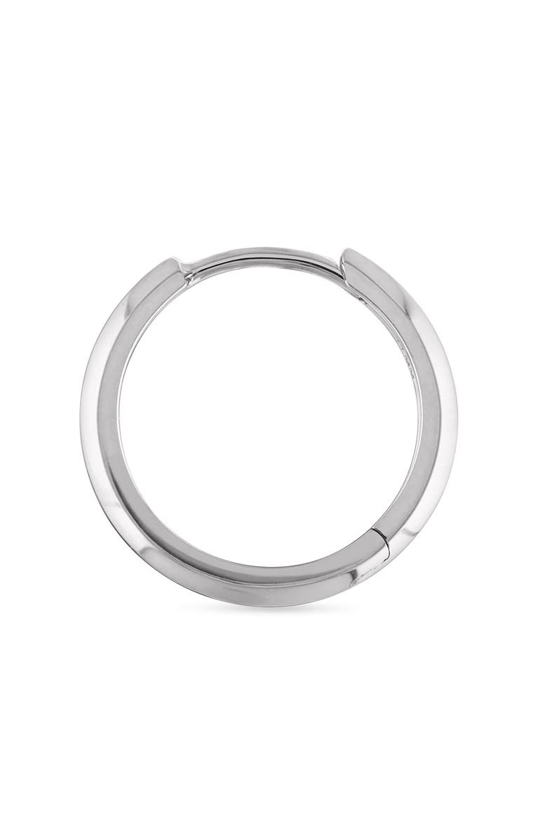 Vertex Single Hoop Earring, Alternate, color, WHITE GOLD