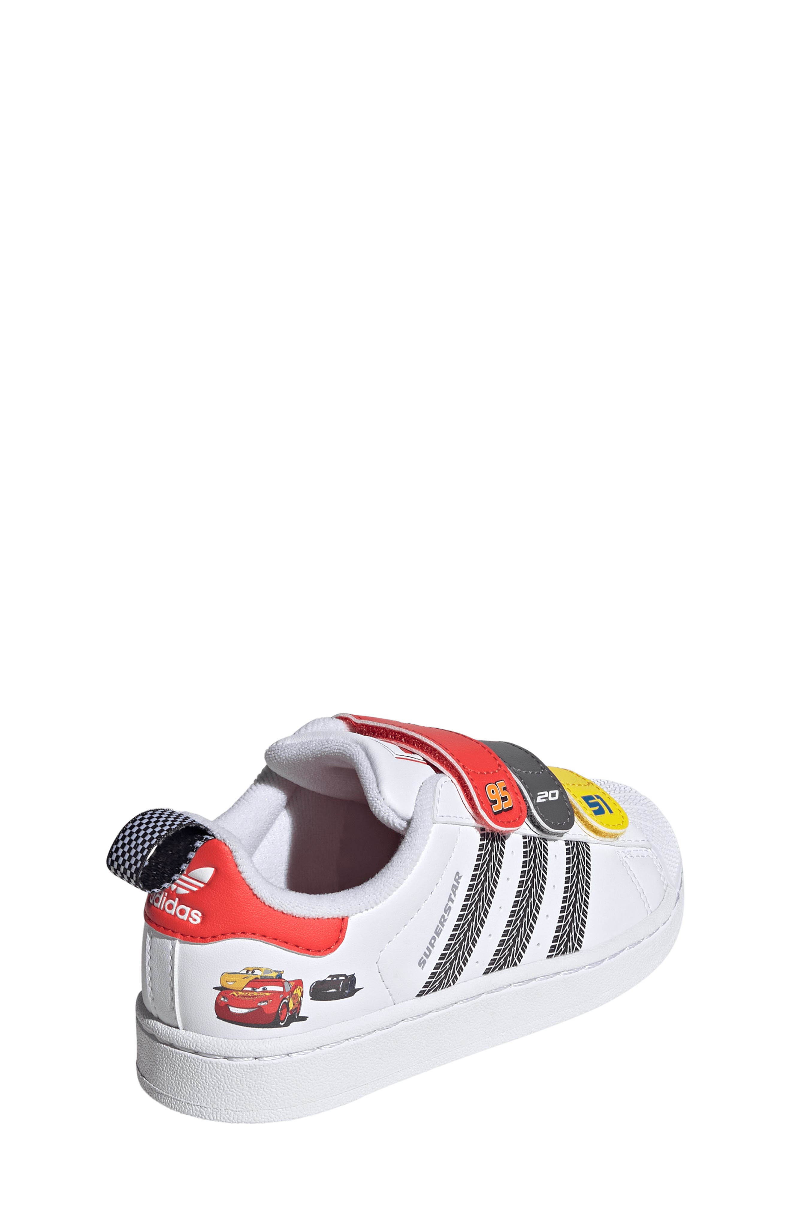 adidas Kids' Superstar II Sneaker, Alternate, color, White/ Bright Red