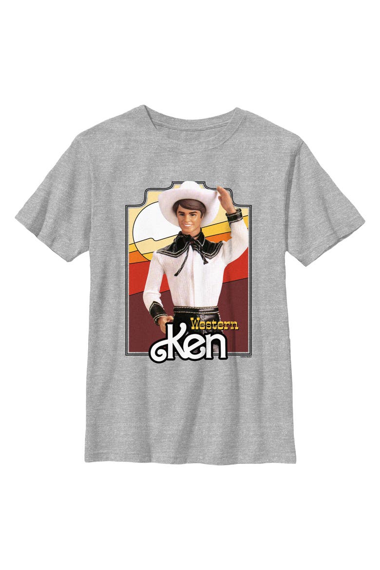 Boys' Western Ken Portrait Graphic Short Sleeve T-Shirt, Main, color, Sport Grey