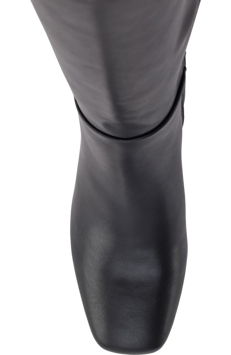 DKNY Cana Knee High Block Heel Boot, Alternate, color, Black