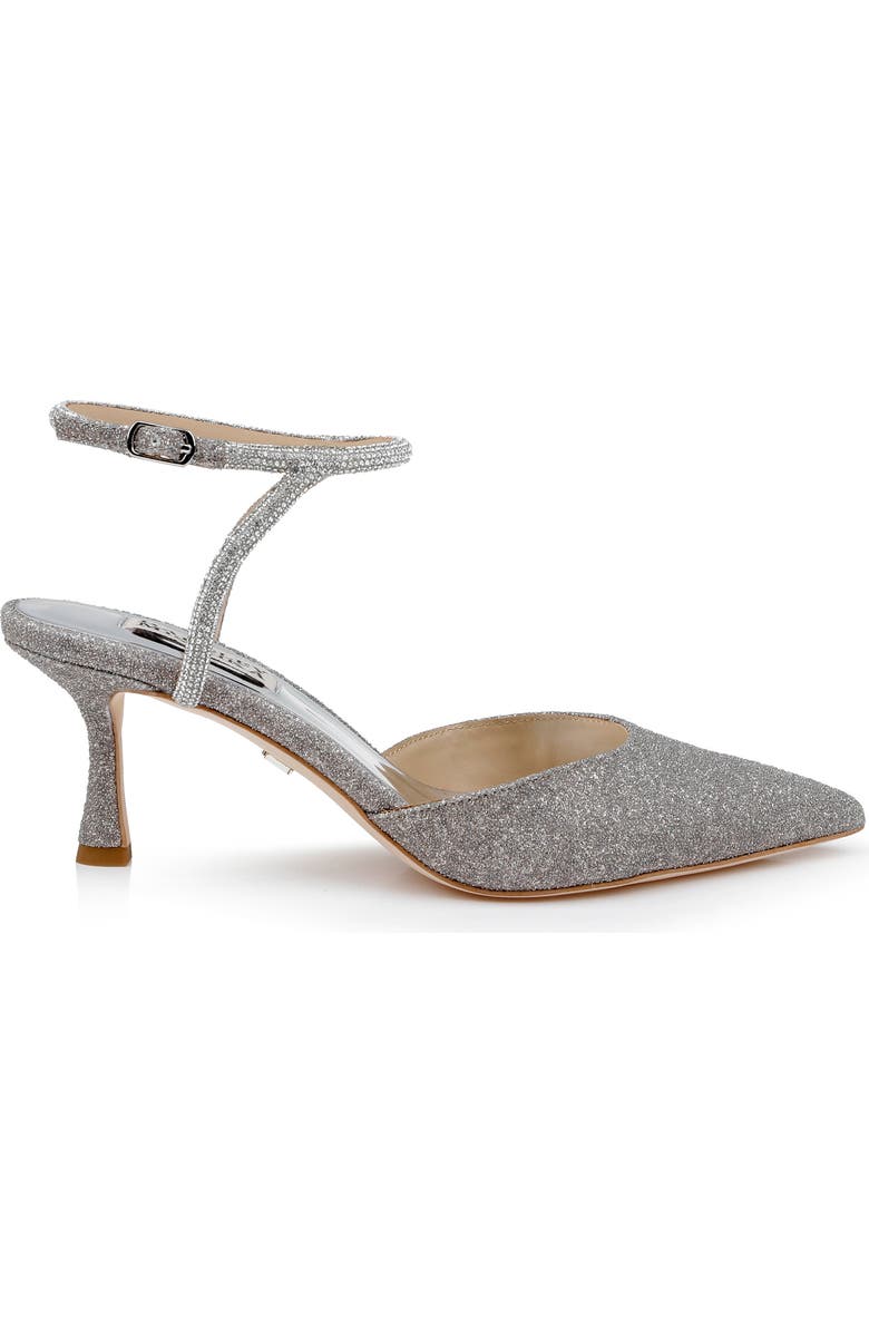 BADGLEY MISCHKA Autumn Pointed Toe Ankle Strap Pump, Alternate, color, Silver Antique