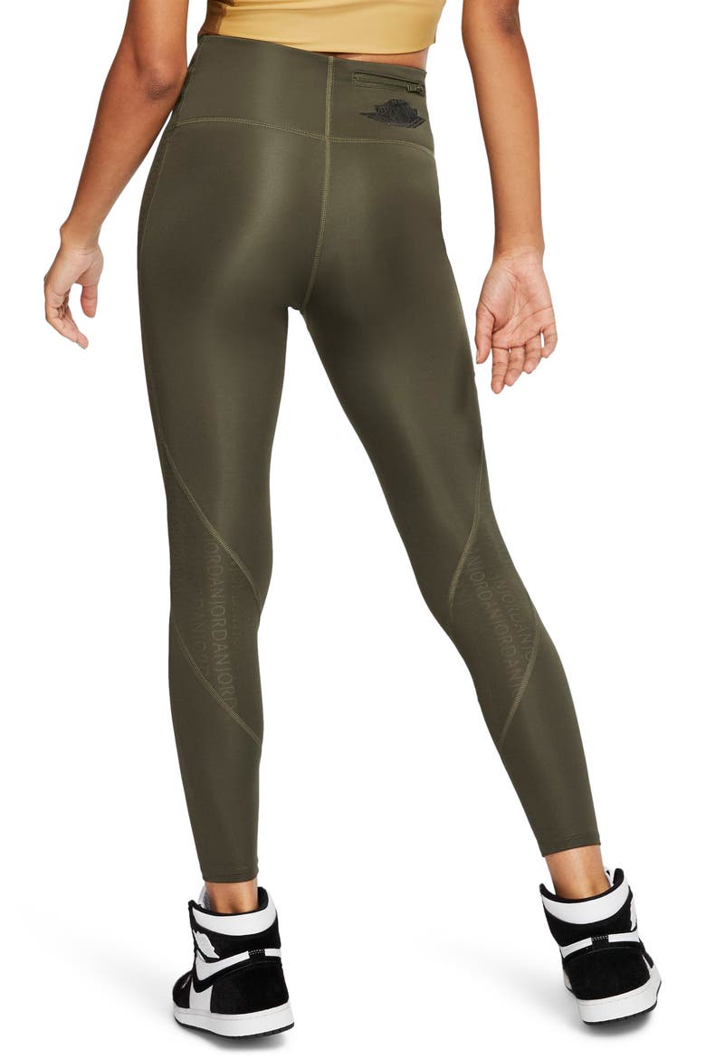 Nike Jordan High Waist Leggings, Alternate, color, CARGO KHAKI/ BLACK/ BLACK