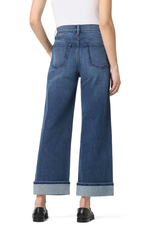 Joe's Ankle Cuff Wide Leg Jeans In Blue