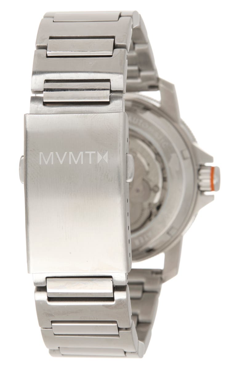 MVMT Cali Diver Automatic GMT Watch, 40mm, Alternate, color, Silver/Silver
