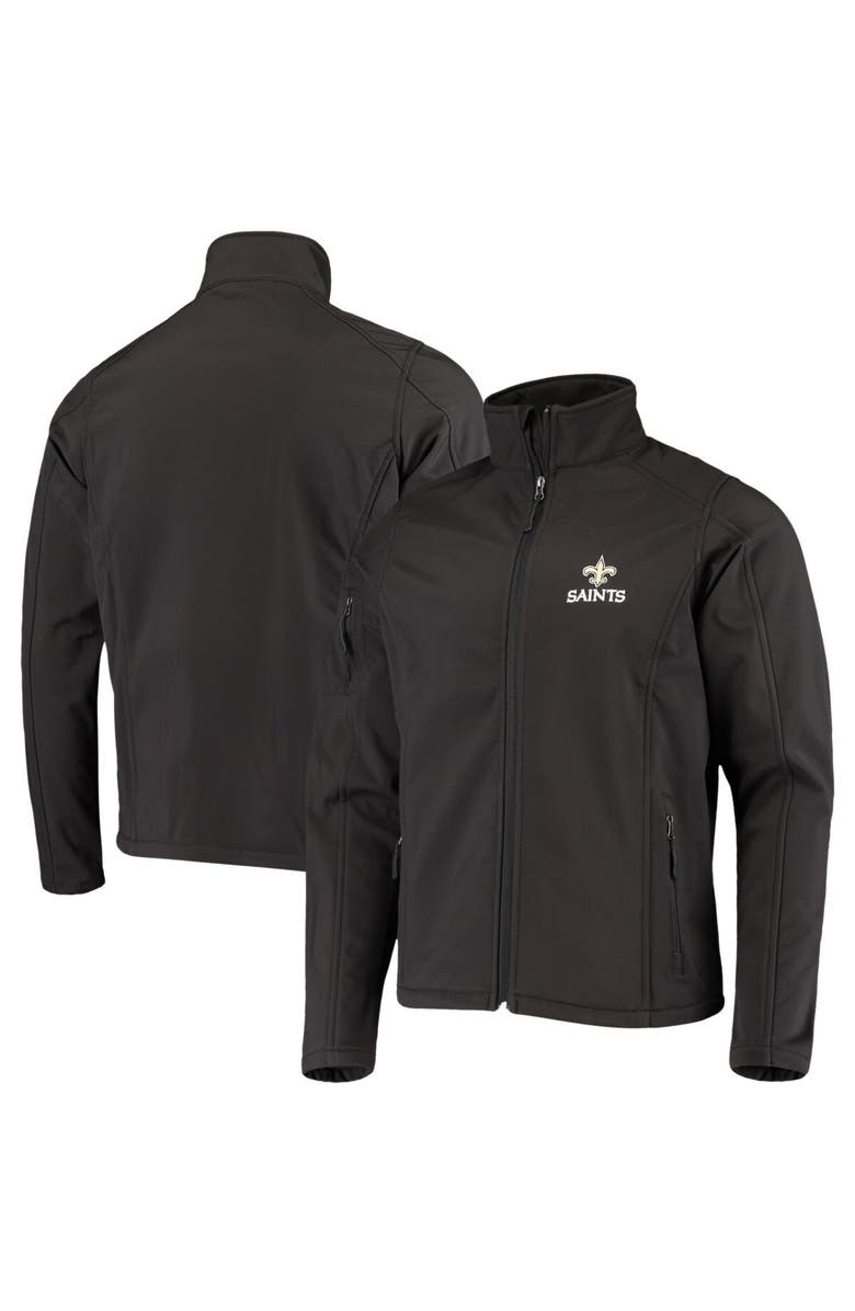 DUNBROOKE Men's Dunbrooke Black New Orleans Saints Sonoma Softshell Full-Zip Jacket, Main, color, Black