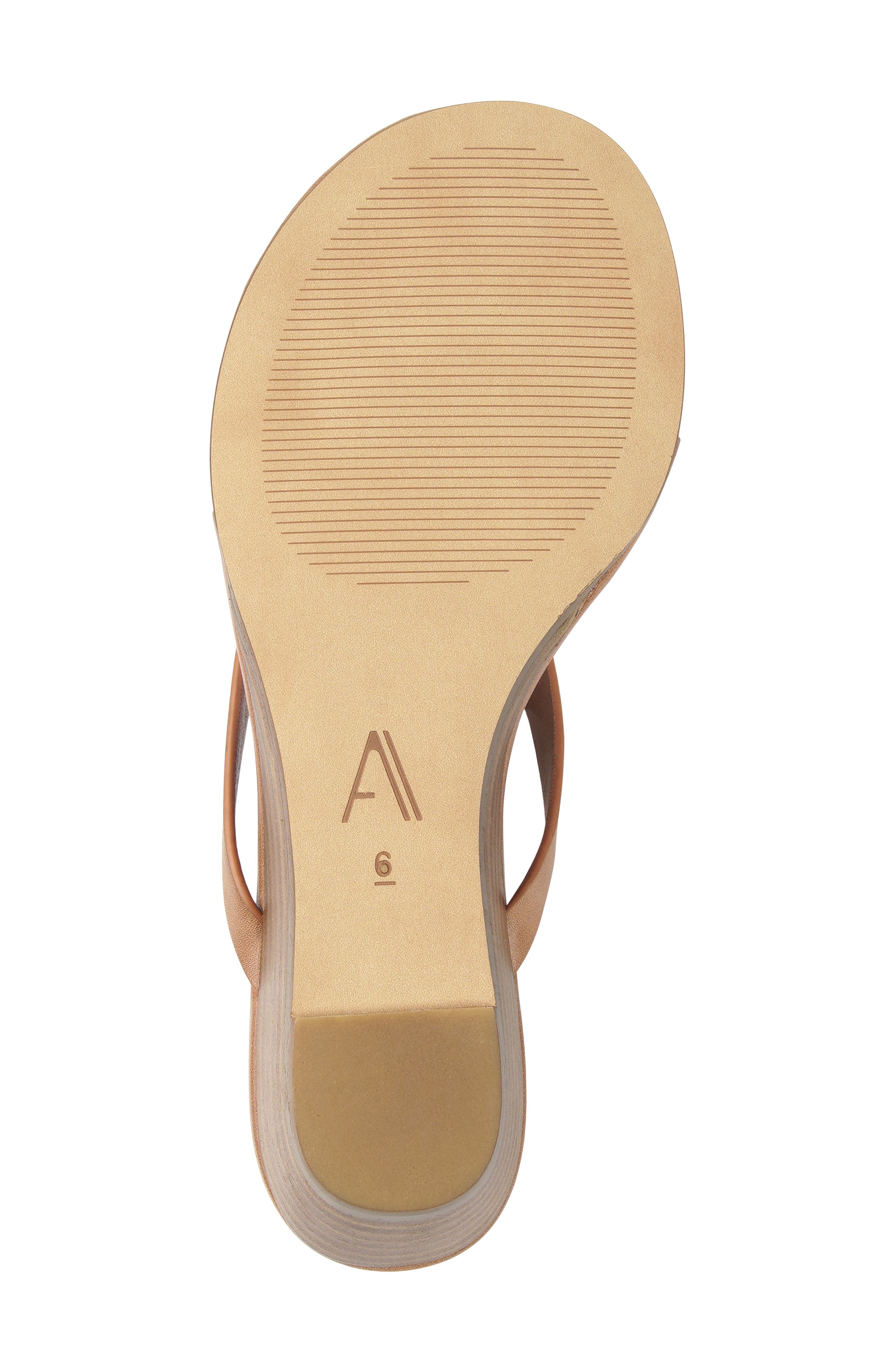 Hacienda Leather Wedge Sandal, Alternate, color, TAN LEATHER
