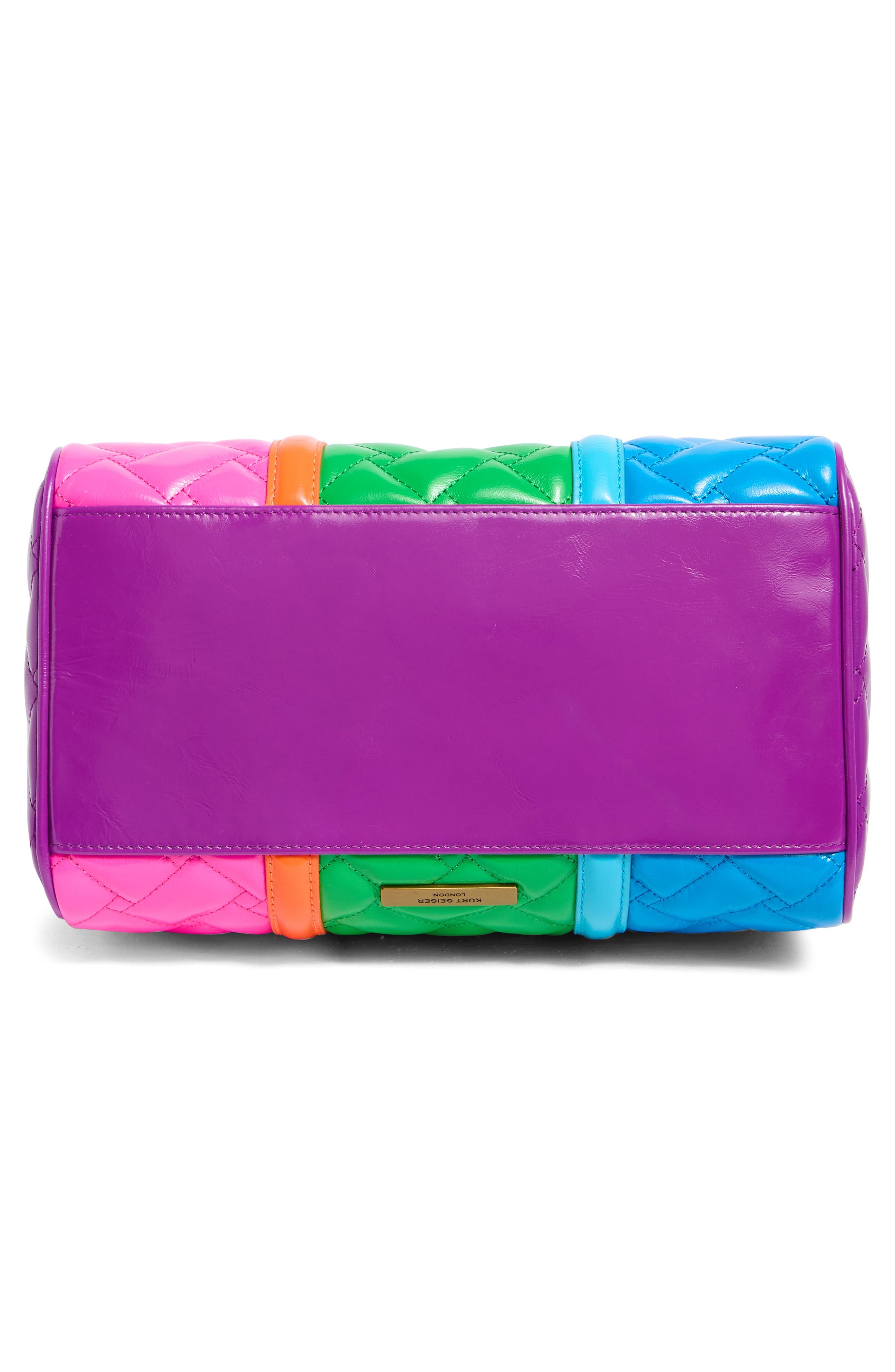 Kurt Geiger London Kensington Boston Quilted Crossbody Bag, Alternate, color, 