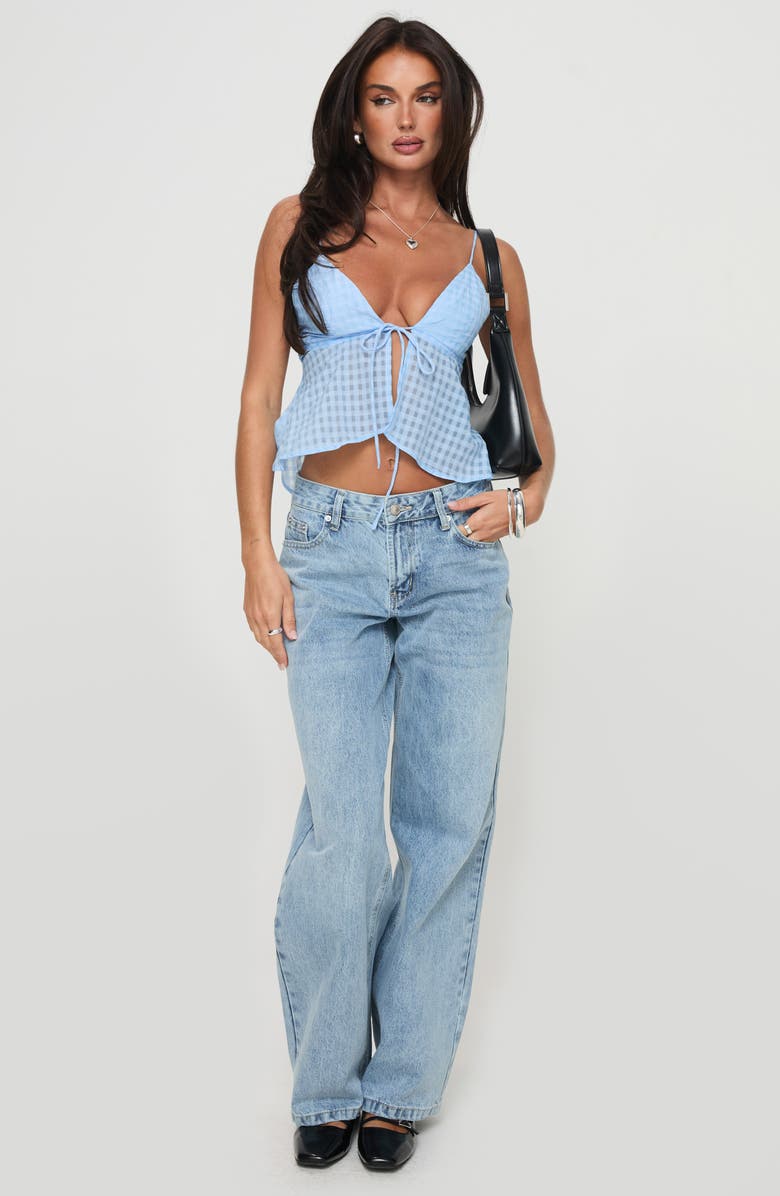 Princess Polly Elizaveta Tie Front Camisole, Alternate, color, 