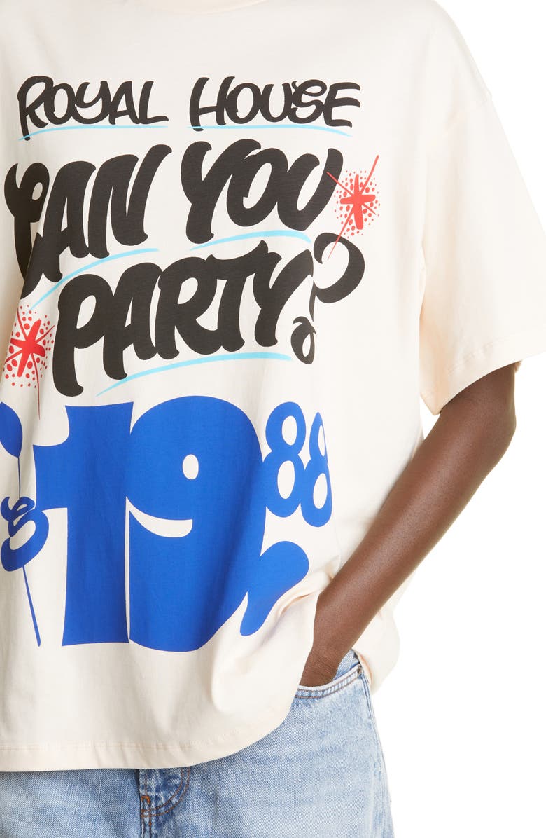 HFD x Peter Paid Unisex Spin Spin Royal House Graphic Tee, Alternate, color,