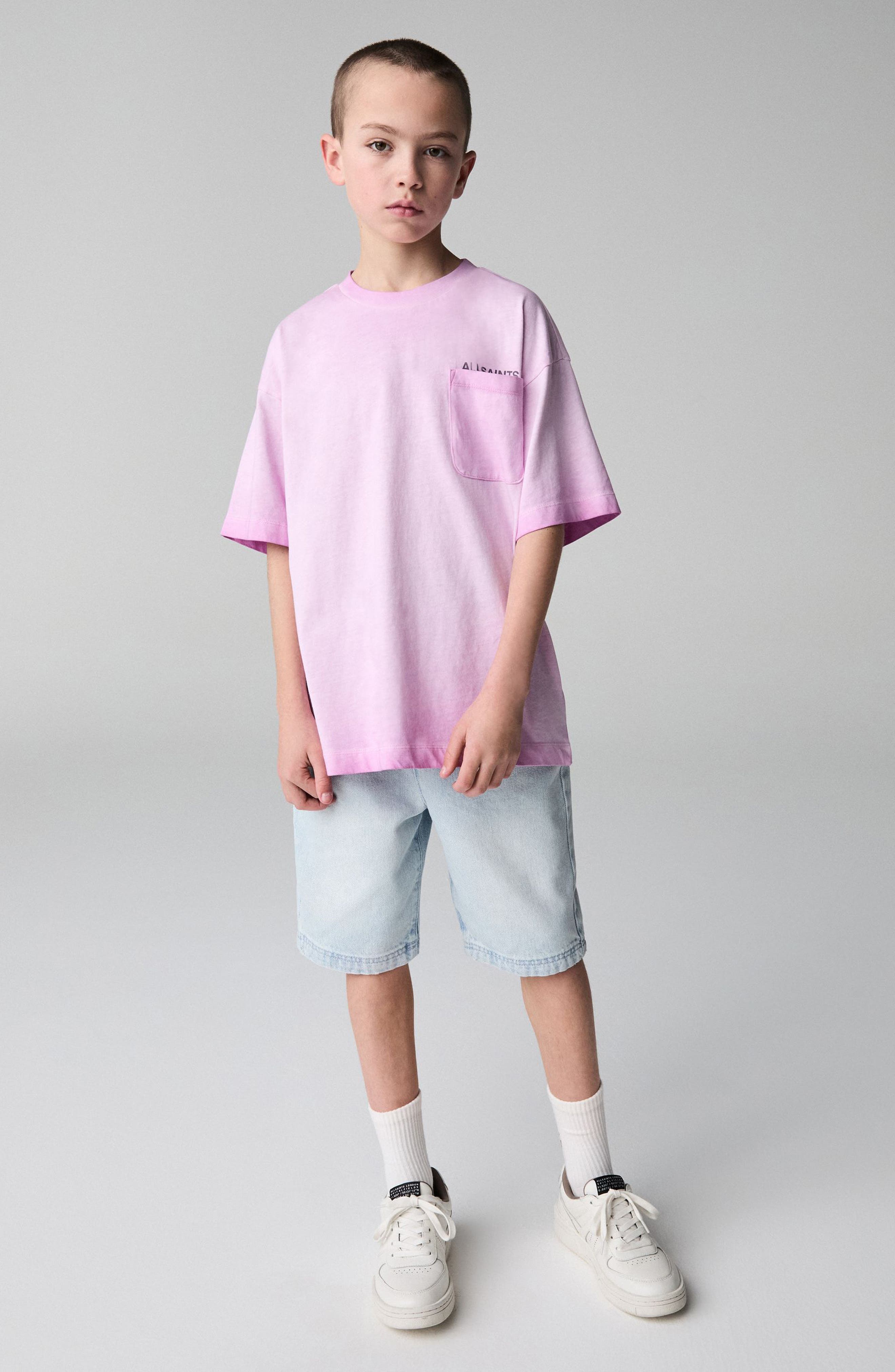 smALLSAINTS by ALLSAINTS Kids' Oversize Logo Pocket T-Shirt