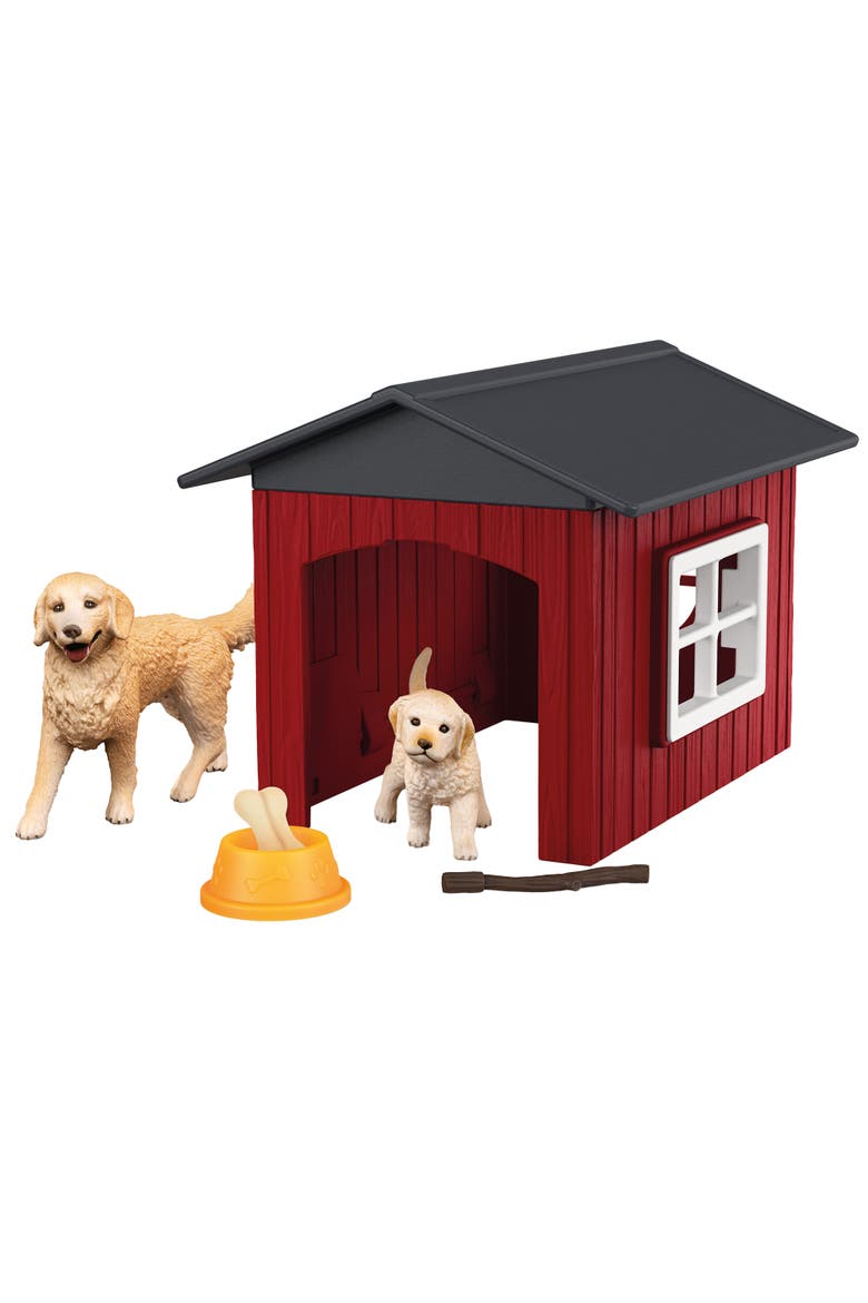 Farm World Dog Kennel 6 Piece Playset, Main, color, Multicolored