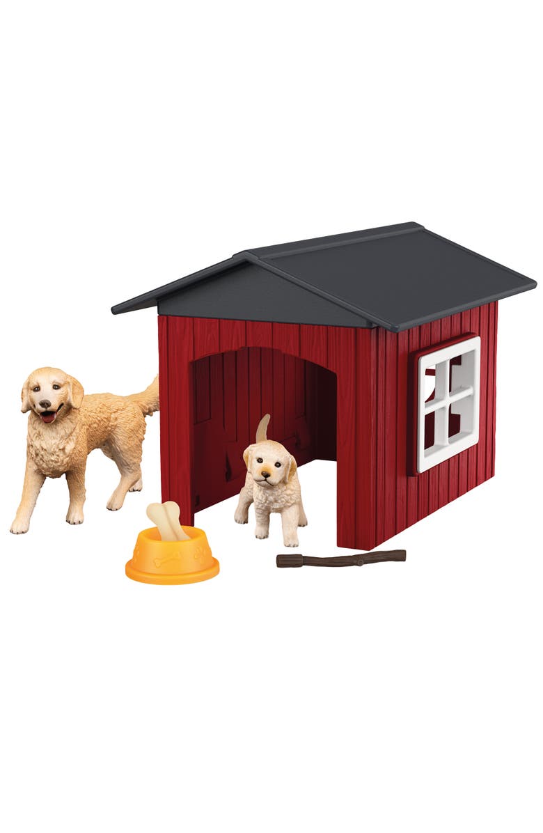 Schleich Farm World Dog Kennel 6 Piece Playset, Main, color, Multicolored