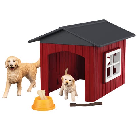 Farm World Dog Kennel 6 Piece Playset