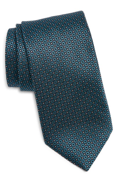 Geometric Silk Tie