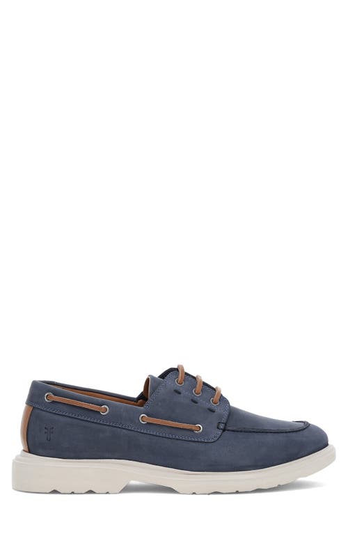 Frye Connor Boat Shoe In Indigo