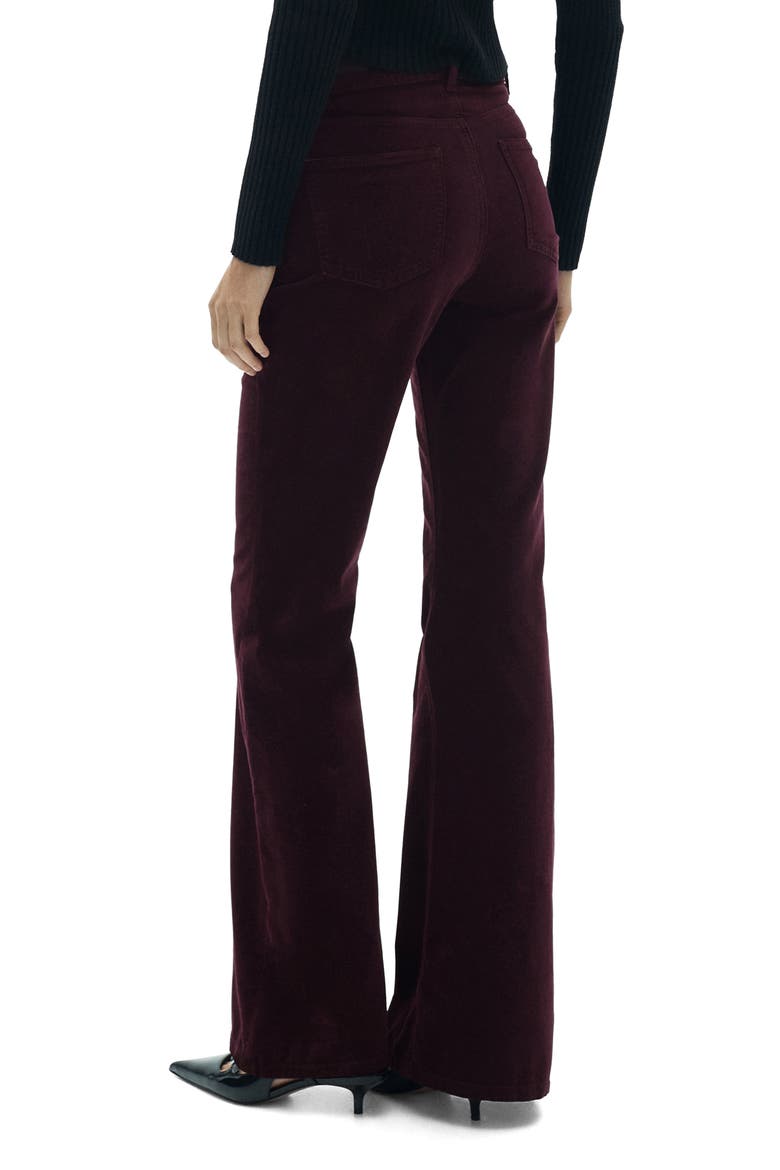 Violeta Flared Stretch Corduroy Jeans, Alternate, color, WINE