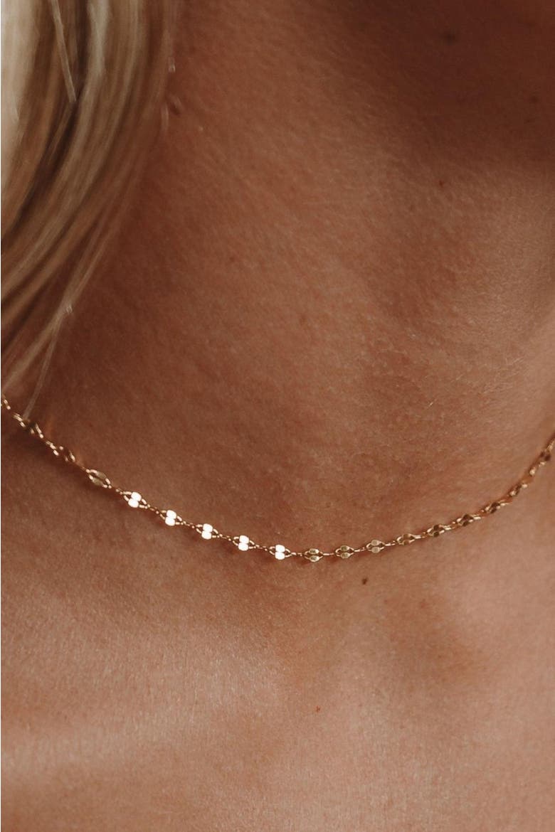Dainty Choker, Alternate, color, Gold