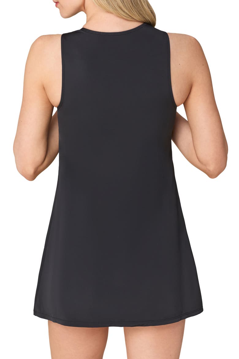 The Malibu One-Piece Swim Dress, Alternate, color, BLACK