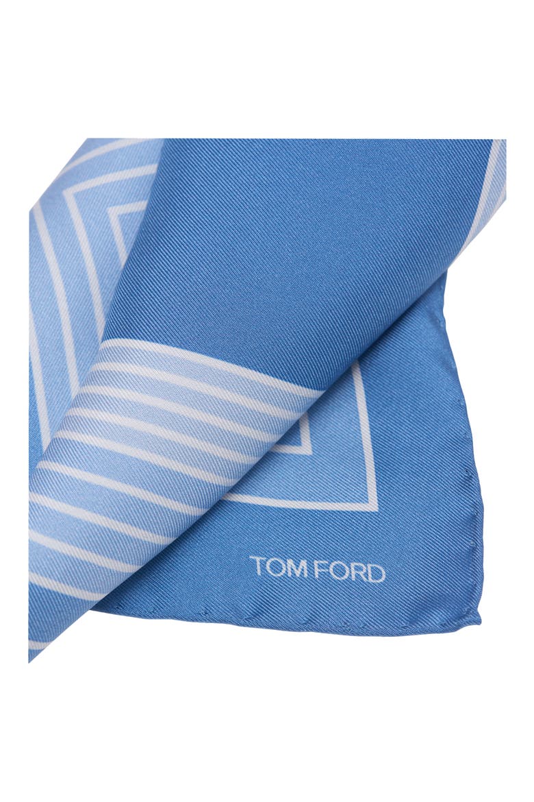 Silk Pocket Square, Alternate, color, AVIAN BLUE