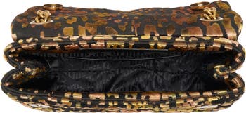 Leopard Print Velvet Mini Brixton Crossbody Bag