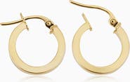 Oradina 18K Yellow Gold Little Darlings Mini Hoops