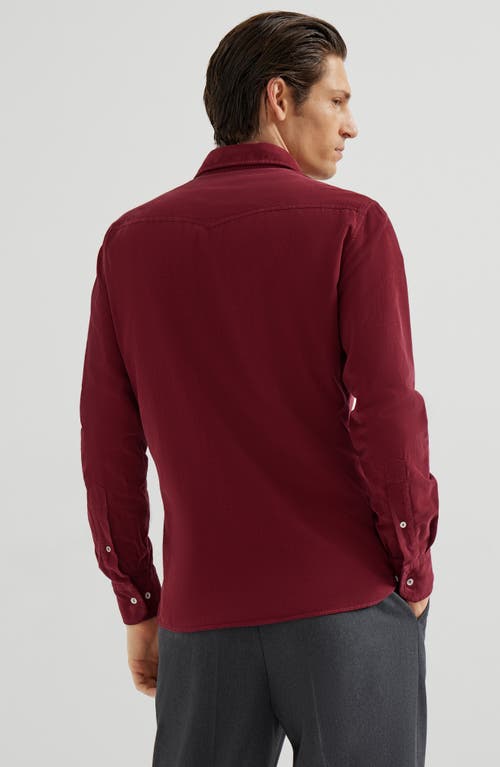 Brunello Cucinelli Easy Fit Shirt In Red