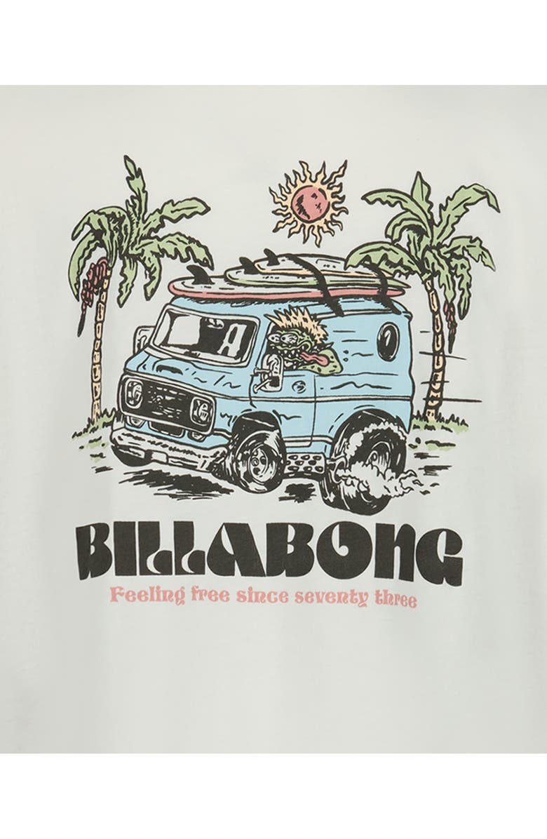 Billabong Kids' Rush to Relax Cotton Graphic T-Shirt, Alternate, color, Off White