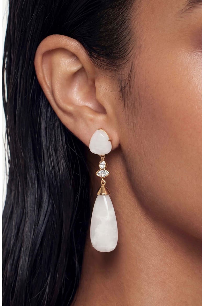 Solstice Drop Earrings, Alternate, color, BONE