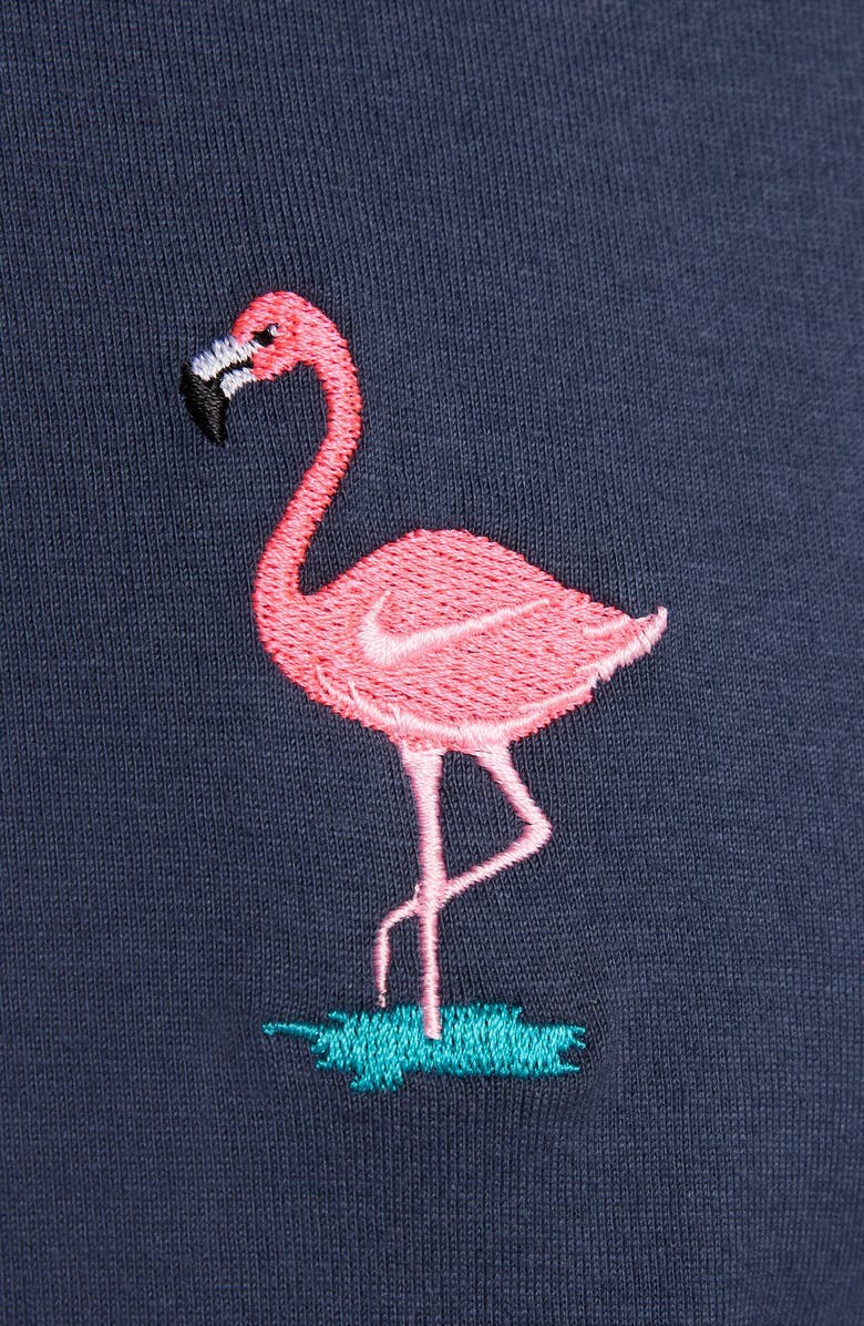 Nike Embroidered Cotton T-Shirt, Alternate, color, Thunder Blue