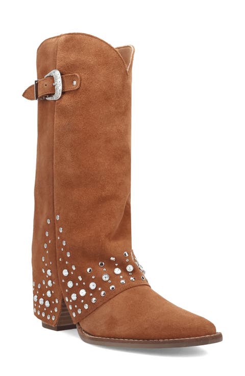 Howdy Honey Rhinestone Western Boot (Women) (Narrow Calf)