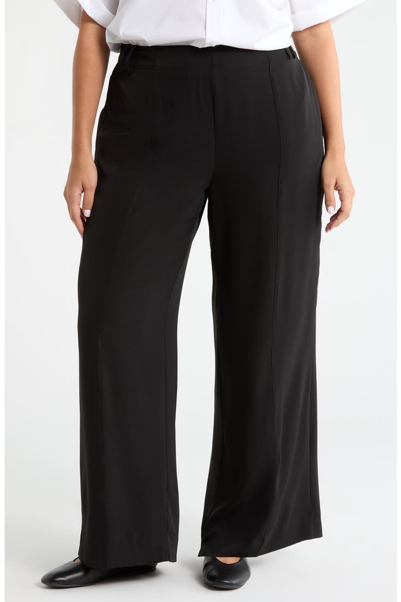 Ellison Pull-On Wide Leg Pants, Main, color, BLACK