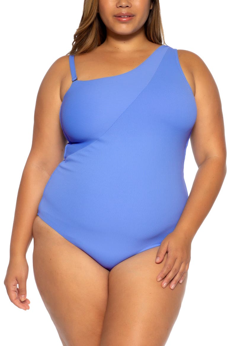 Fine Line One-Piece Swimsuit, Alternate, color, DAWN